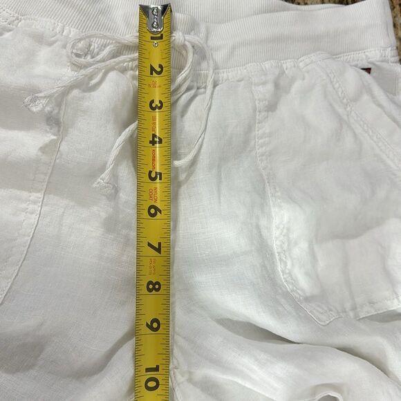 Tommy Hilfiger Linen White Drawstring Waist Jogger Pants Size M - Picture 8 of 8